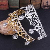 Bridal Tiaras, Zinc Alloy, with Crystal, fashion jewelry & for woman & with rhinestone Inner Approx 145mm 