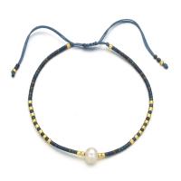 Gemstone Bracelets, Natural Stone, with Knot Cord & Plastic Pearl, handmade, Bohemian style & adjustable & for woman Approx 16-28 cm 