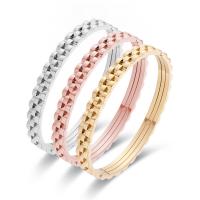 Titane bracelet en acier et bracelet, Acier titane, beignet, Placage ionique sous vide, pour femme, plus de couleurs à choisir, Diamètre inté Environ Vendu par PC[