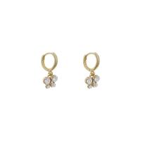 Zinc Alloy Rhinestone Drop Earring, Butterfly, gold color plated, fashion jewelry & for woman & with rhinestone 