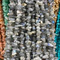 Mondstein Perlen, Klumpen, poliert, DIY, grau, 5x8mm, Länge:ca. 80 cm, verkauft von Strang