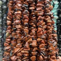 Бусины из камня махагон-обсидиан, коричневато-красный обсоди, Комкообразная форма, полированный, DIY, разноцветный длина:Приблизительно 80 см, продается Strand