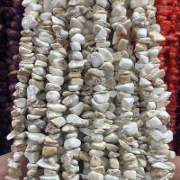 Природные Бирюзовые Бусины из камня, магнезит, Комкообразная форма, полированный, DIY, белый длина:Приблизительно 80 см, продается Strand[