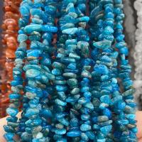 Apatit Perlen, Apatite, Klumpen, poliert, DIY, blau, 5x8mm, Länge:ca. 80 cm, verkauft von Strang