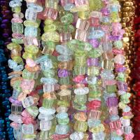 Perlas de cristal de moda, Pepitas, Bricolaje & Craquelado, color mixto, 5x8mm, aproximado 200PCs/Sarta, Vendido por Sarta