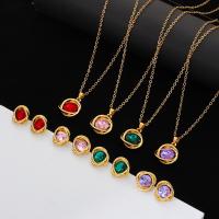 Rhinestone Zinc Alloy Jewelry Set, Stud Earring & necklace, with 1.97inch extender chain, gold color plated, 2 pieces & fashion jewelry & for woman & with rhinestone 14mm Approx 18.7 Inch 
