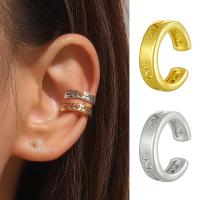 Brass Earring Cuff, plated, fashion jewelry & Unisex 12mm 