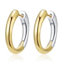 Brass Huggie Hoop Earring, plated, fashion jewelry & for woman, 20mm 