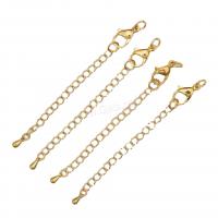 Brass Extender Chain, Pinwheel, gold color plated, fashion jewelry & for woman, golden [
