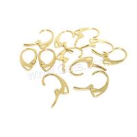 Brass Lever Back Earring Component, high quality plated, fashion jewelry & DIY golden 