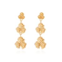 Zinc Alloy Drop Earring, gold color plated, fashion jewelry & for woman, golden [