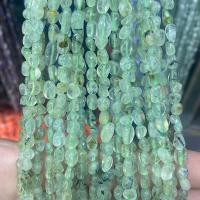 Prehnit-Perlen, Prehnit, Klumpen, poliert, DIY, grün, 3x5mm, Länge:ca. 40 cm, verkauft von Strang