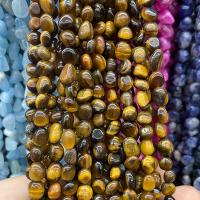 Tiger Eye Beads, Nuggets, polished, DIY, mixed colors Approx 40 cm 
