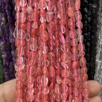 桜の水晶, チェリークオーツ, ナゲット, 洗練されました。, DIY, チェリークォーツ 長さ:約 40 センチ, 売り手 ストランド