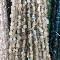 Labradorite Beads, Nuggets, polished, DIY, grey, 5-9mm Approx 38-40 cm 