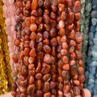 Perles Agates rouges naturelles, agate rouge, pepite, poli, DIY, rouge Environ 40 cm, Vendu par brin[