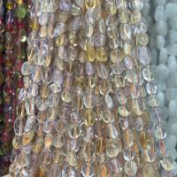 Perles d'Amétrine naturelle, Ametrine, pepite, poli, DIY, couleurs mélangées Environ 40 cm, Vendu par brin