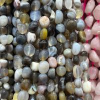 Perle agate Botswana naturelle, pepite, poli, DIY, couleurs mélangées Environ 40 cm, Vendu par brin[