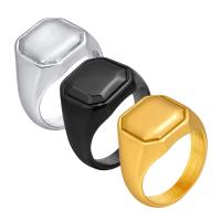 Stainless Steel Finger Ring, 304 Stainless Steel, Vacuum Ion Plating, fashion jewelry & Unisex 15mm 