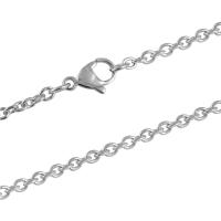 Мода нержавеющей стали ожерелье цепь, Нержавеющая сталь 316, полированный, DIY & разный размер для выбора, оригинальный цвет, продается PC