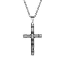 Нержавеющая сталь крест подвески, Нержавеющая сталь 316, Kресты, Винтаж & DIY & Мужский & чернеют, оригинальный цвет продается PC[