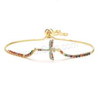 Cubic Zirconia Micro Pave Brass Bracelet, Animal, plated, fashion jewelry & micro pave cubic zirconia cm 