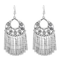 Fashion Fringe Earrings, Zinc Alloy, silver color plated, fashion jewelry & for woman 