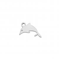 Stainless Steel Animal Pendants, 304 Stainless Steel, Dolphin, Vacuum Ion Plating, fashion jewelry & DIY 