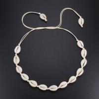 Shell Necklace, with Polyester Cord, handmade, Length Adjustable & fashion jewelry & Unisex Approx 49.21 Inch [