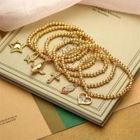 Cubic Zirconia Brass Bracelets, plated, fashion jewelry & micro pave cubic zirconia 4mm cm [