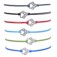 Fashion Create Wax Cord Bracelets, with Zinc Alloy, Starfish, plated, fashion jewelry & for woman & hollow Approx 5.9-11.8 Inch 