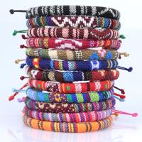 Fashion Create Wax Cord Bracelets, Cotton, with Wax Cord, Bohemian style & Unisex & braided Approx 5.9-11.8 Inch [