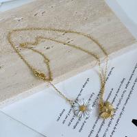 Brass Jewelry Necklace, gold color plated, fashion jewelry & for woman 