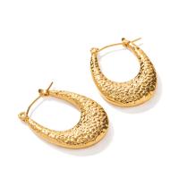 Stainless Steel Leverback Earring, 304 Stainless Steel, Vacuum Ion Plating, fashion jewelry & for woman, golden [