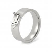 Stainless Steel Finger Ring, 304 Stainless Steel, Snake, Vacuum Ion Plating, fashion jewelry & Unisex 6mm [