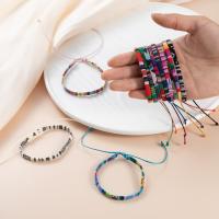 PU Leather Cord Bracelets, with Cotton Fabric, handmade, fashion jewelry & for woman 5mm Approx 18-28 cm [