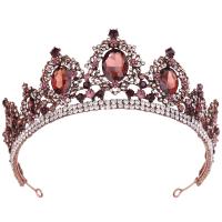 Bridal Tiaras, Zinc Alloy, with Crystal, fashion jewelry & for woman & with rhinestone Inner Approx 170mm 