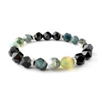 Gemstone Bracelets, with 304 Stainless Steel, polished, fashion jewelry & Unisex, 10mm Approx 7.48-7.87 Inch 