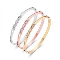 Titanium Steel Bangle, Vacuum Ion Plating, for woman Inner Approx 