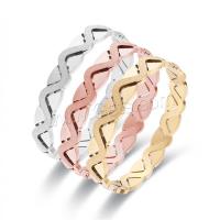 Acier titane bracelet ordinaire, Placage ionique sous vide, pour femme, plus de couleurs à choisir, Diamètre inté Environ Vendu par PC[