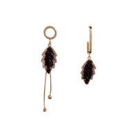 asymmetrische Ohrringe, Messing, vergoldet, Modeschmuck & Micro pave Zirkonia & für Frau, gemischte Farben, 1.4,7.8,5.4cm, verkauft von Paar