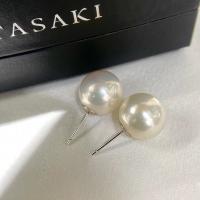 Freshwater Pearl Stud Earring, fashion jewelry & for woman, white, 11-12mm [