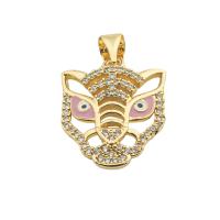 Fashion Evil Eye Pendant, Brass, high quality gold color plated, DIY & micro pave cubic zirconia Approx 0.3mm [
