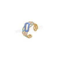Emaille Edelstahl Ringe, 304 Edelstahl, plattiert, Modeschmuck & für Frau, verkauft von PC