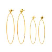 Stainless Steel Hoop Earring, 304 Stainless Steel, fashion jewelry & for woman 