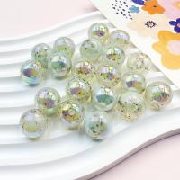 Perles acryliques plaquée, Acrylique, Rond, DIY & lumineux, plus de couleurs à choisir, 16mm Vendu par sac