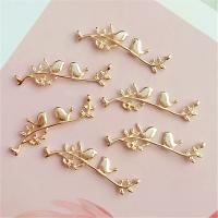 Hair Stick Findings, Zinc Alloy, Branch, gold color plated, DIY 