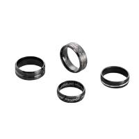 304 Stainless Steel Ring Set, plated, 4 pieces & fashion jewelry & for man [