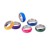 Световая палец кольцо, Нержавеющая сталь 304, с канифоль, Другое покрытие, ювелирные изделия моды & Мужская & разный размер для выбора & блестящий в ночи, Много цветов для выбора, 8mm, продается PC