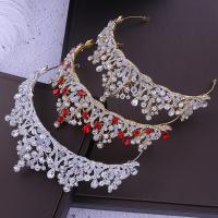 Bridal Tiaras, Zinc Alloy, with Crystal, handmade, fashion jewelry & for woman & with rhinestone Inner Approx 160mm 